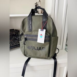 PAJAR Nylon Medium Green Khaki Backpack Men’s Padded Laptop Sleeve BRAND NEW